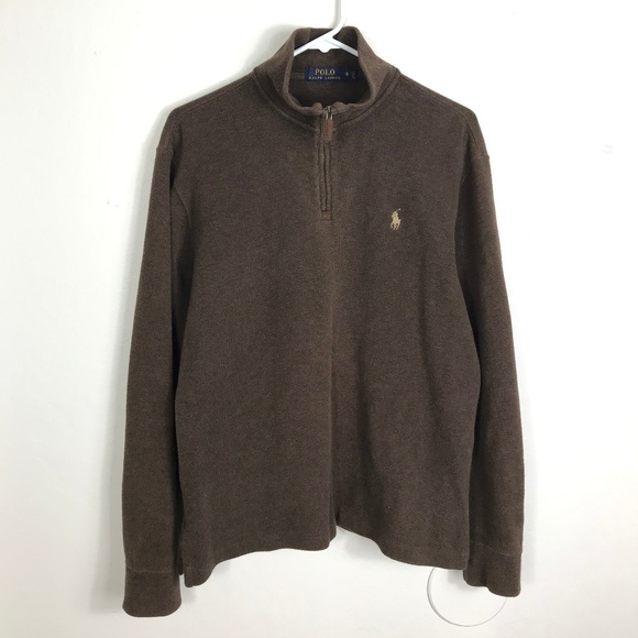 Polo Ralph Lauren Other - Mens S Polo Ralph Lauren Brown 1/4 Zip Sweater